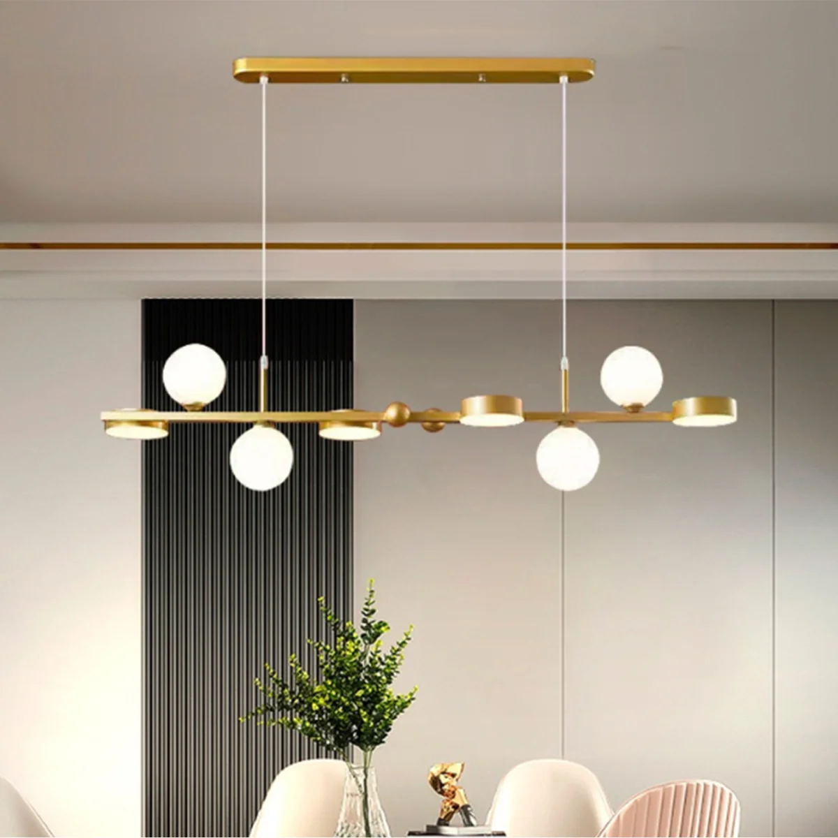 Chandelier 8 lights Gold - Gold – image 2