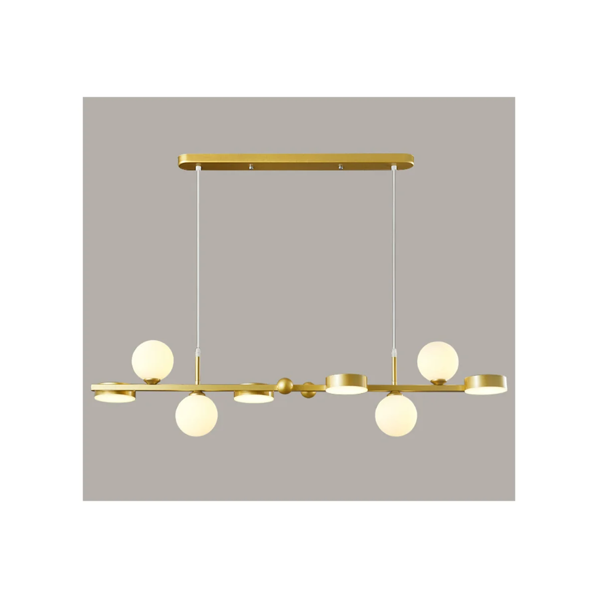 Chandelier 8 lights Gold - Gold – image 1