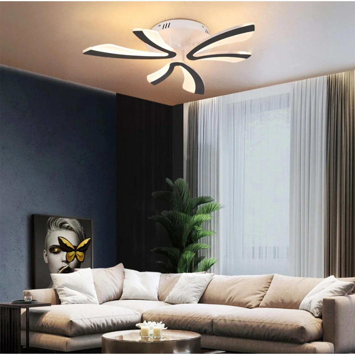 Chandelier Black Dimmable - Black – image 2