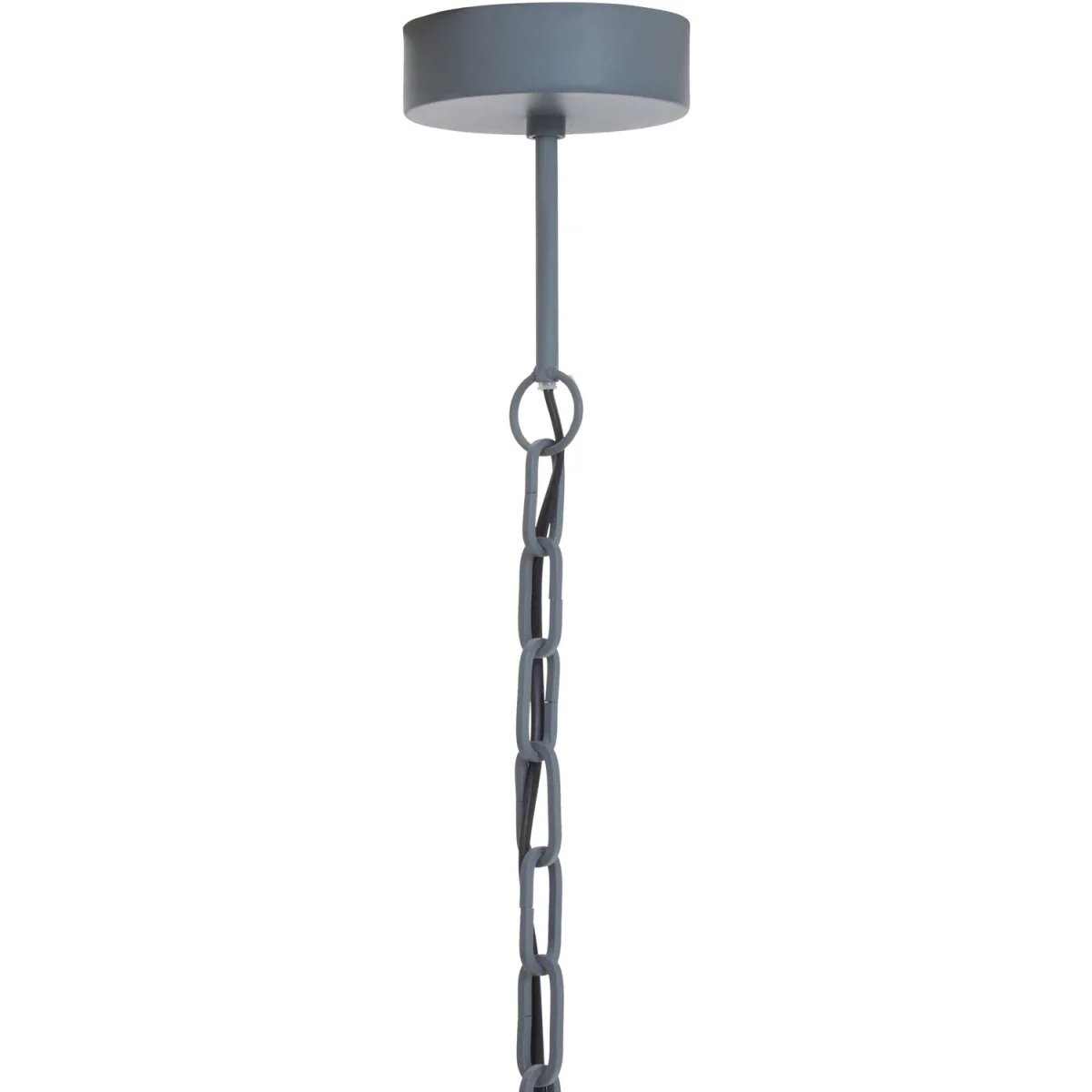 Lapiz Antique White Wooden Beads Chandelier - White, Grey – image 4