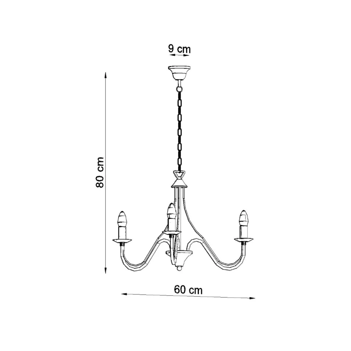 Chandelier MINERWA 3 black - black – image 6