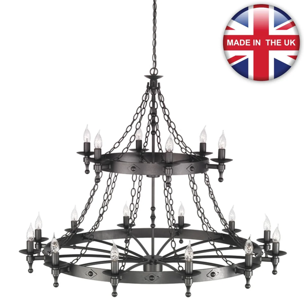 Warwick Chandelier Black - Black – image 2