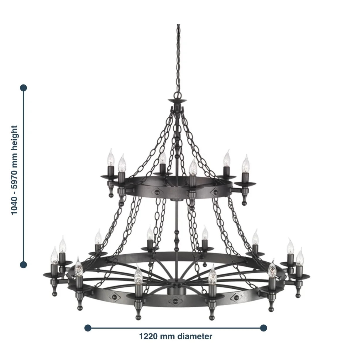 Warwick Chandelier Black - Black – image 3