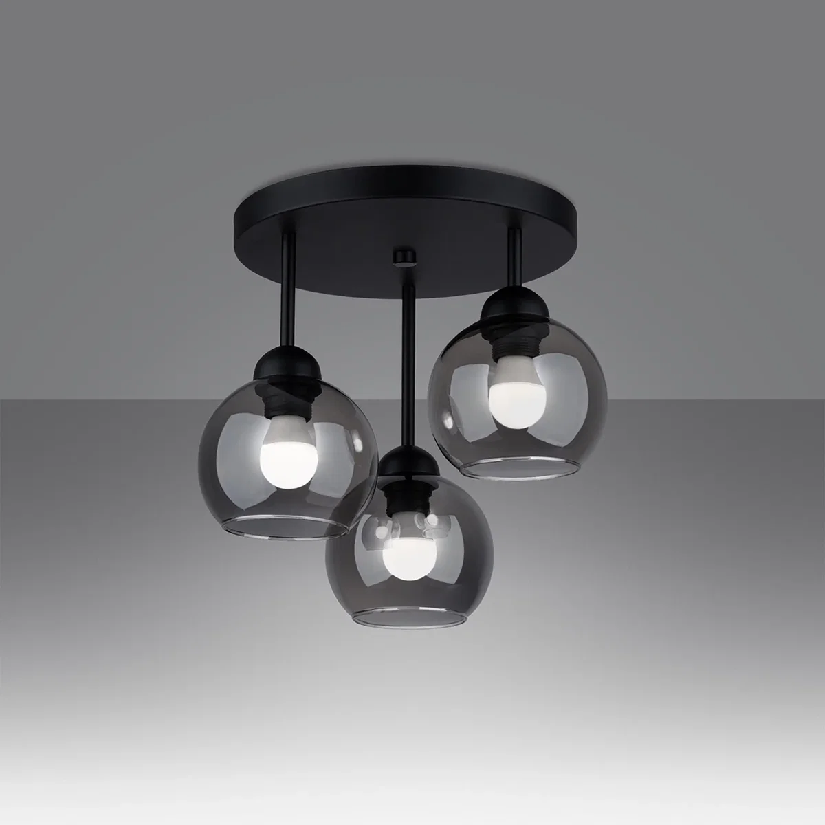 Chandelier ALINO 3 black - black – image 3