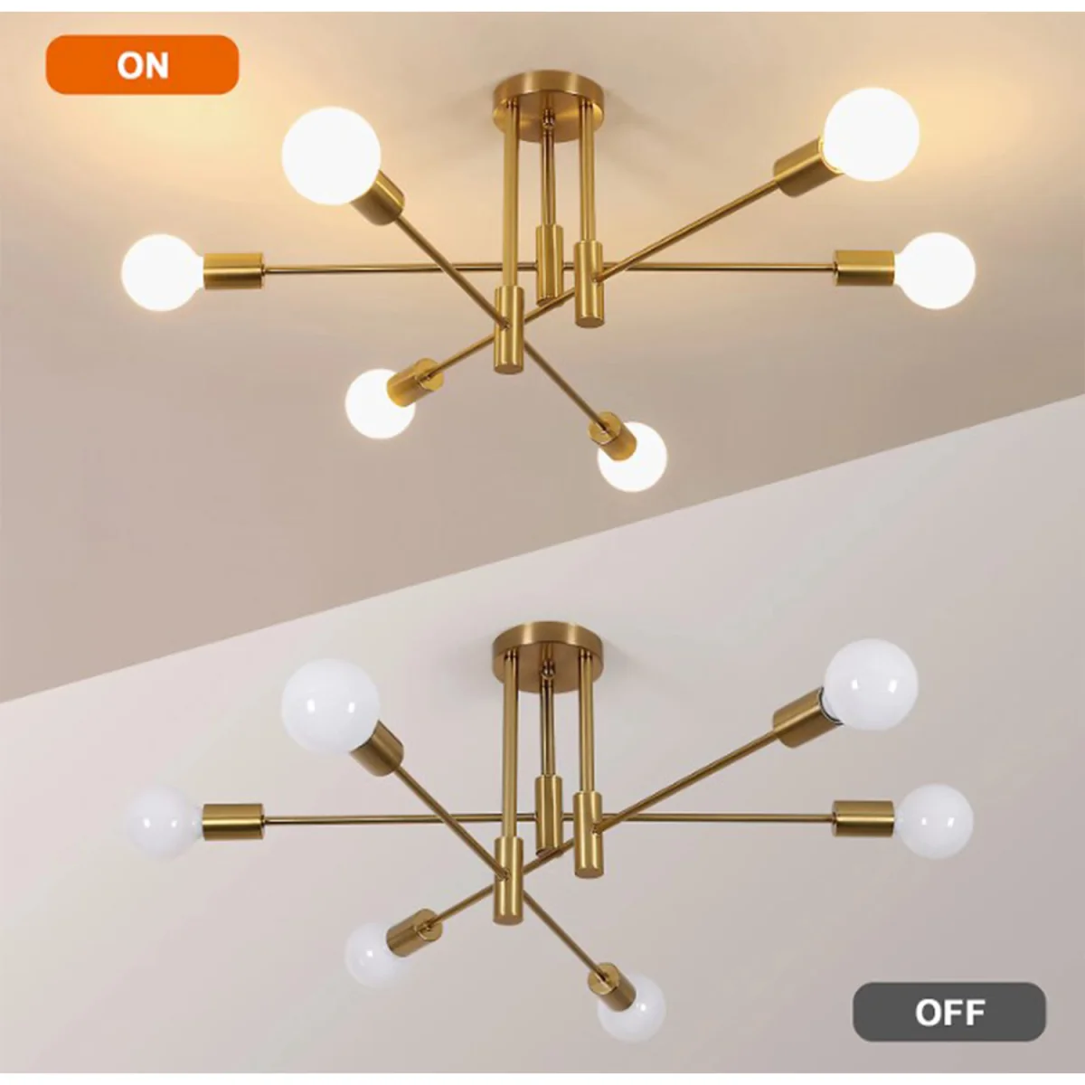 Gold Chandelier - Gold – image 3