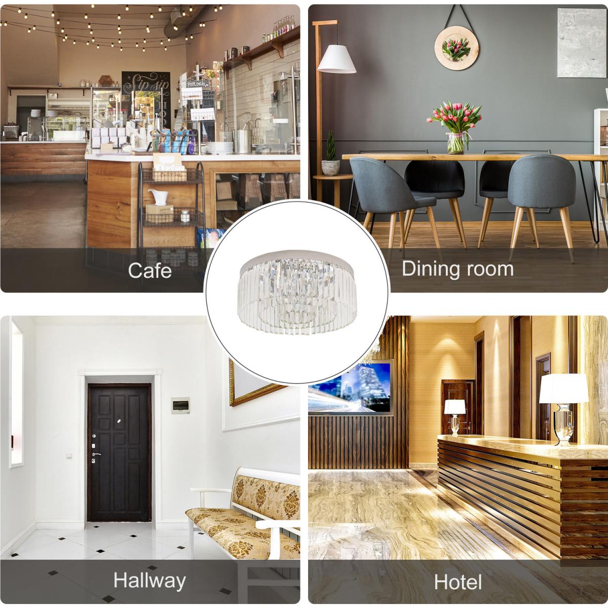 Crystal Ceiling Light Modern Chandelier - Silver – image 5