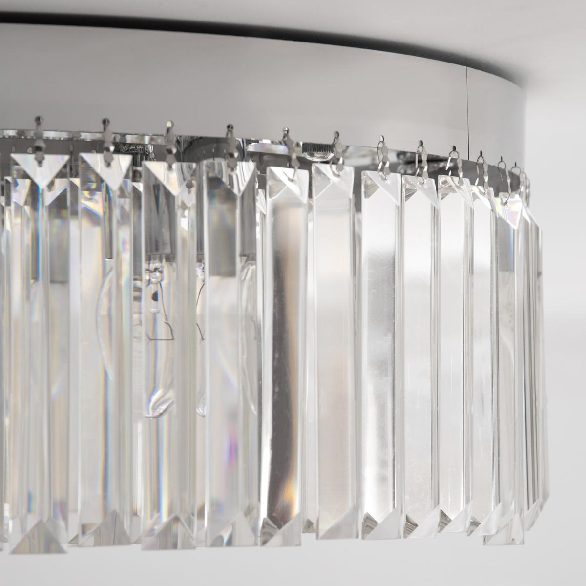 Crystal Ceiling Light Modern Chandelier - Silver – image 7