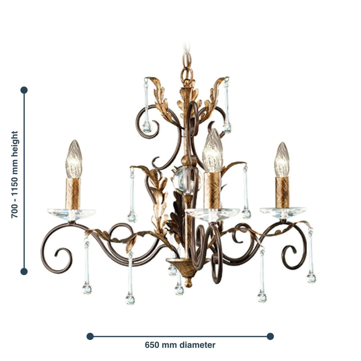 Amarilli Chandelier Bronze - Bronze – image 3