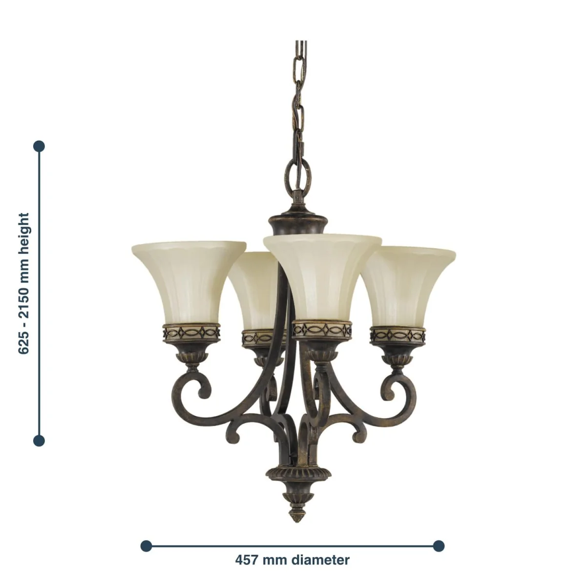 Elstead Lighting Drawing Chandelier Brown A - Brown – image 2