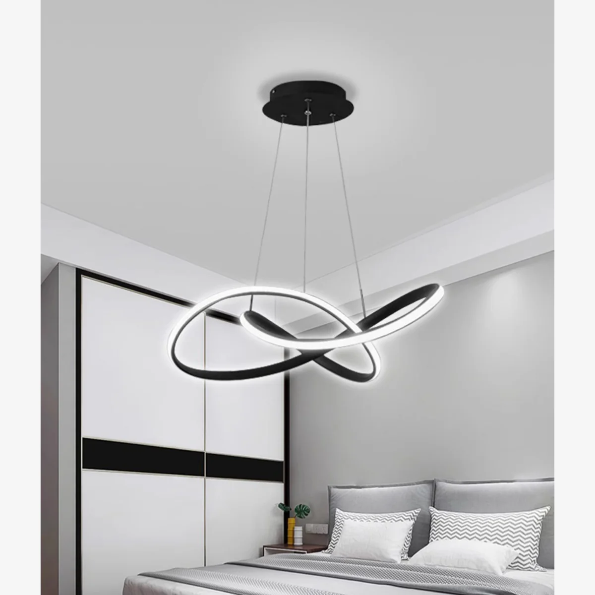 Chandelier Black 55cm - Black – image 1