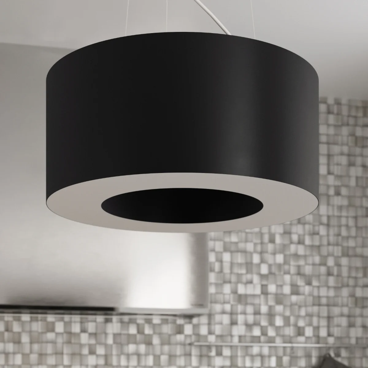 Chandelier SATURNO 90 black - black – image 6
