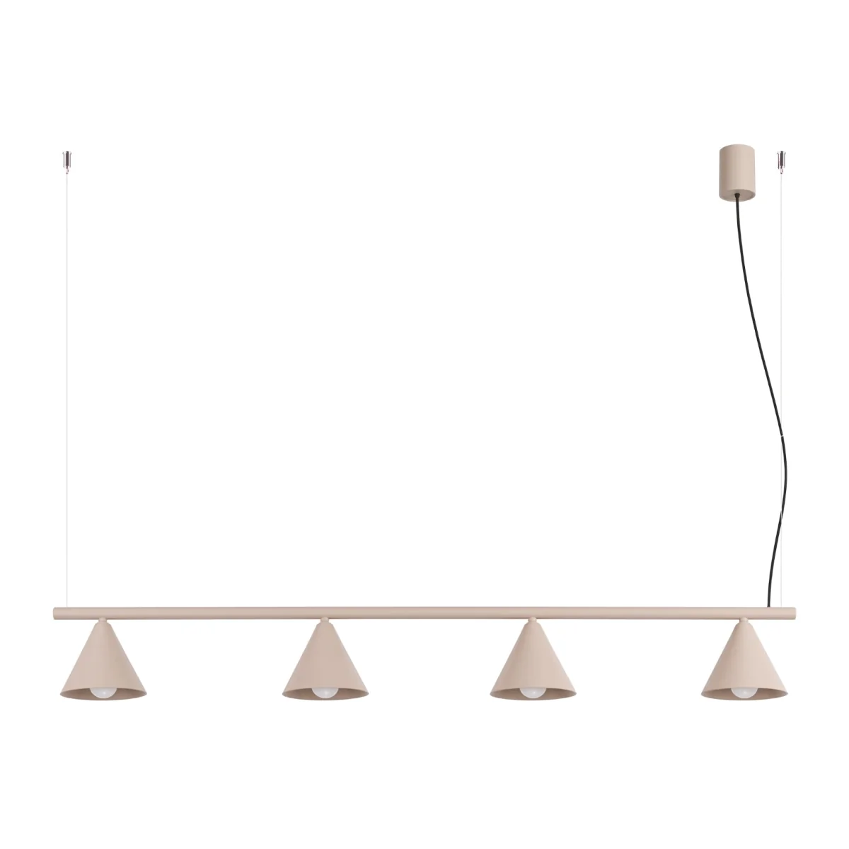 Chandelier NOX 4L taupe - taupe – image 1