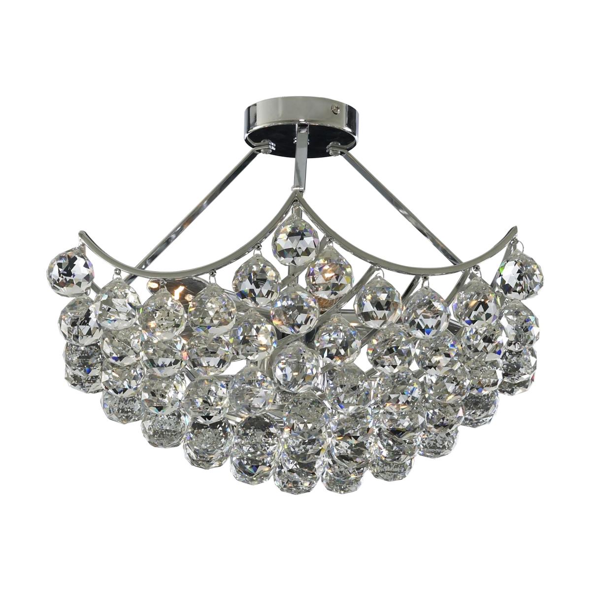 Carmelo Chrome 5Lt Semi Flush - Silver – image 1