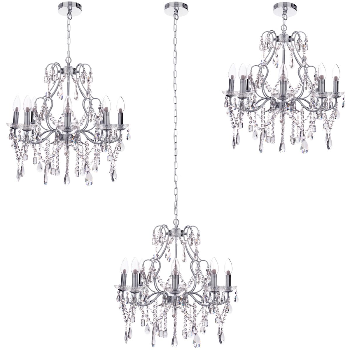 Anya 8 Light Bathroom Chandelier - Chrome – image 2