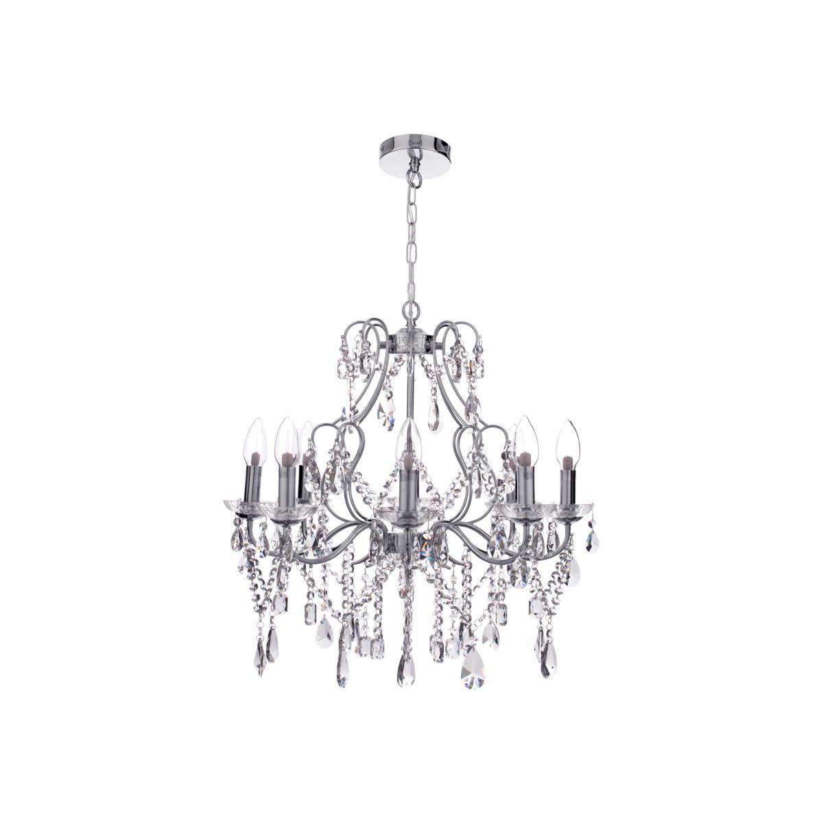 Anya 8 Light Bathroom Chandelier - Chrome – image 1