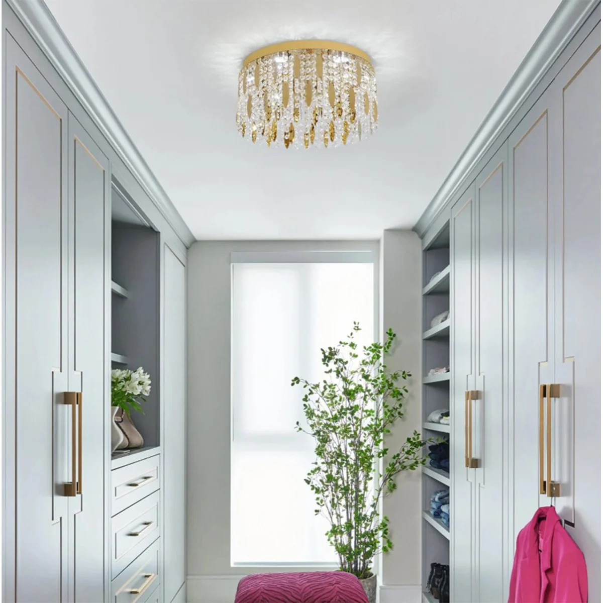 Crystal Chandelier Round - Gold – image 2