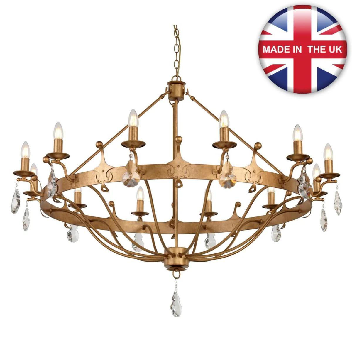 Windsor Chandelier Gold - Gold – image 2