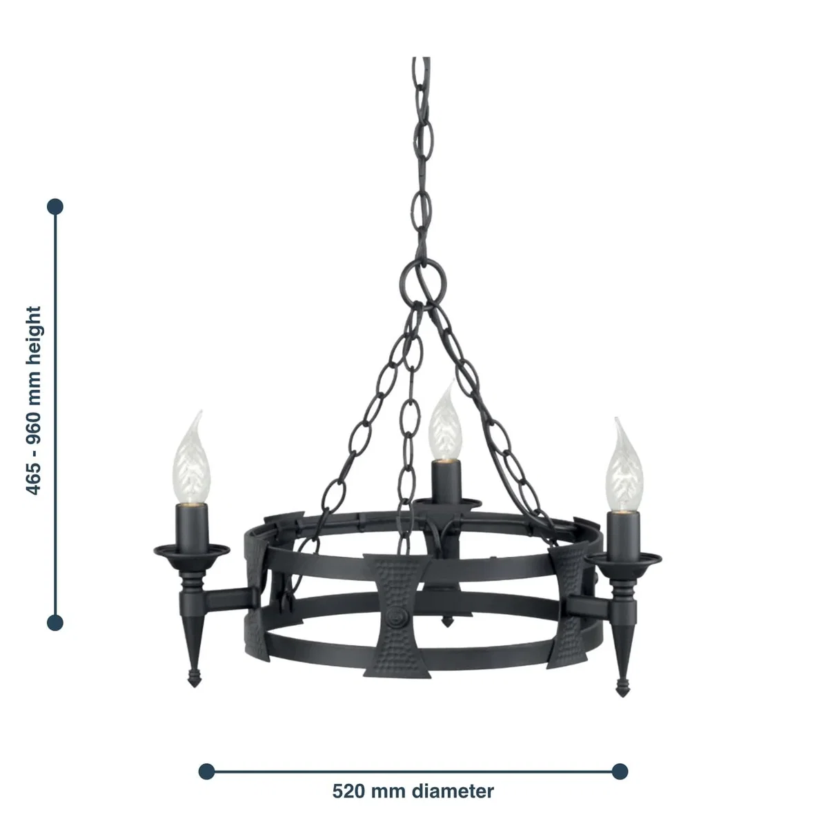 Saxon Chandelier Black - Black – image 3