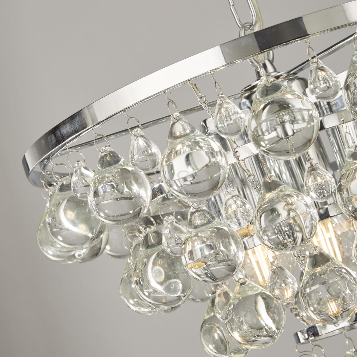 Bordeaux Chrome 4Lt Pendant - Silver – image 2