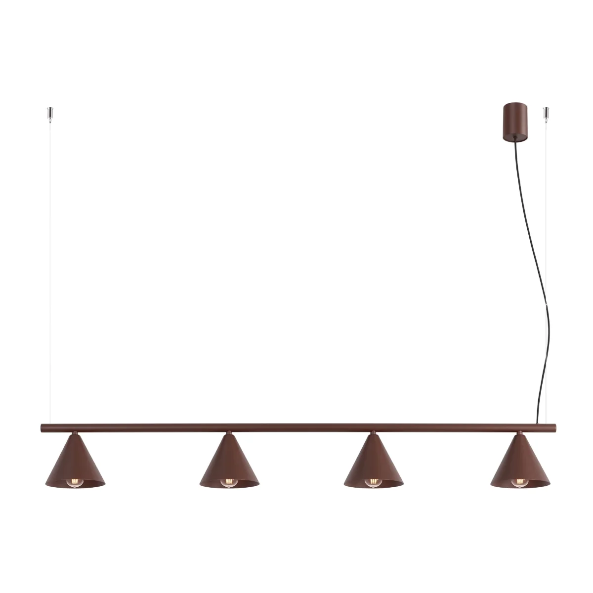 Chandelier NOX 4L brown - brown – image 1