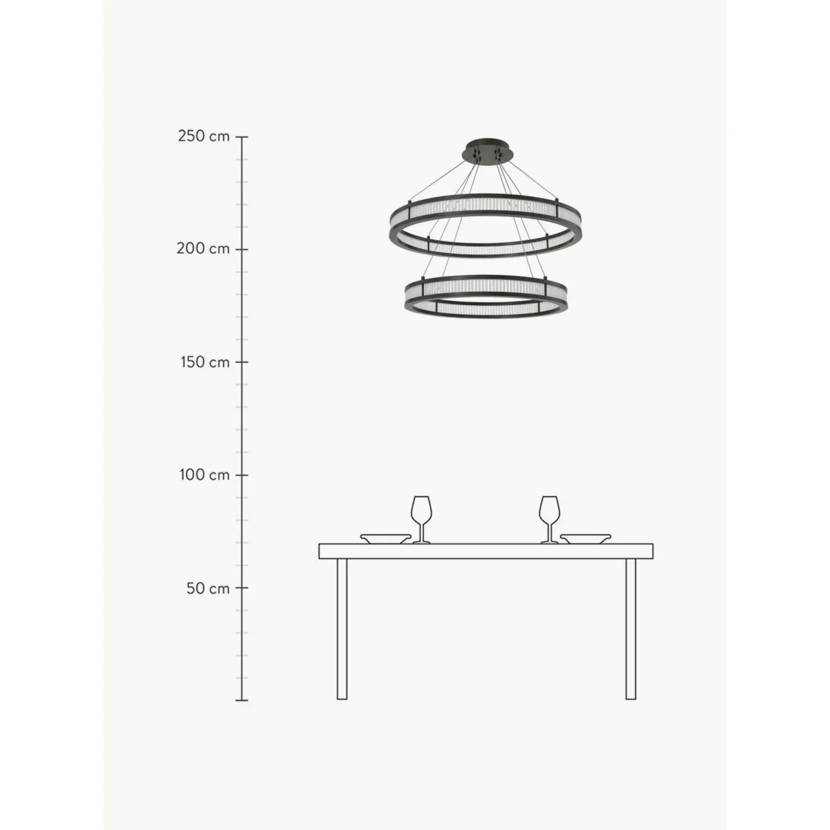 Handmade LED Chandelier Damien – image 6