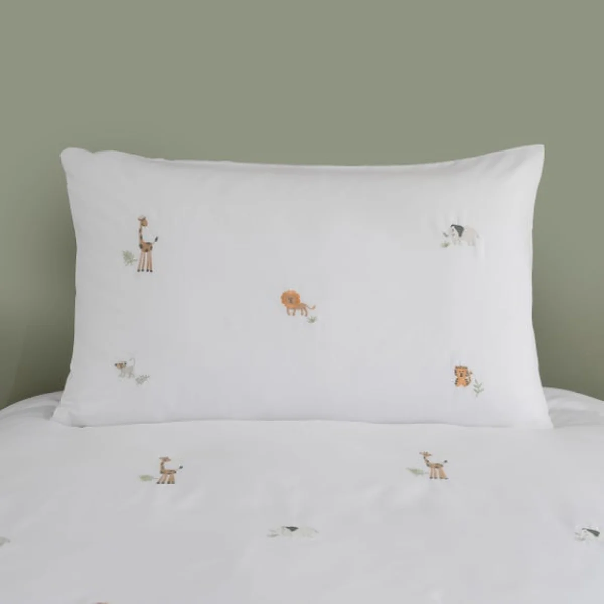 Safari Embroidery Quilt Cover and Pillowcase Set – image 3