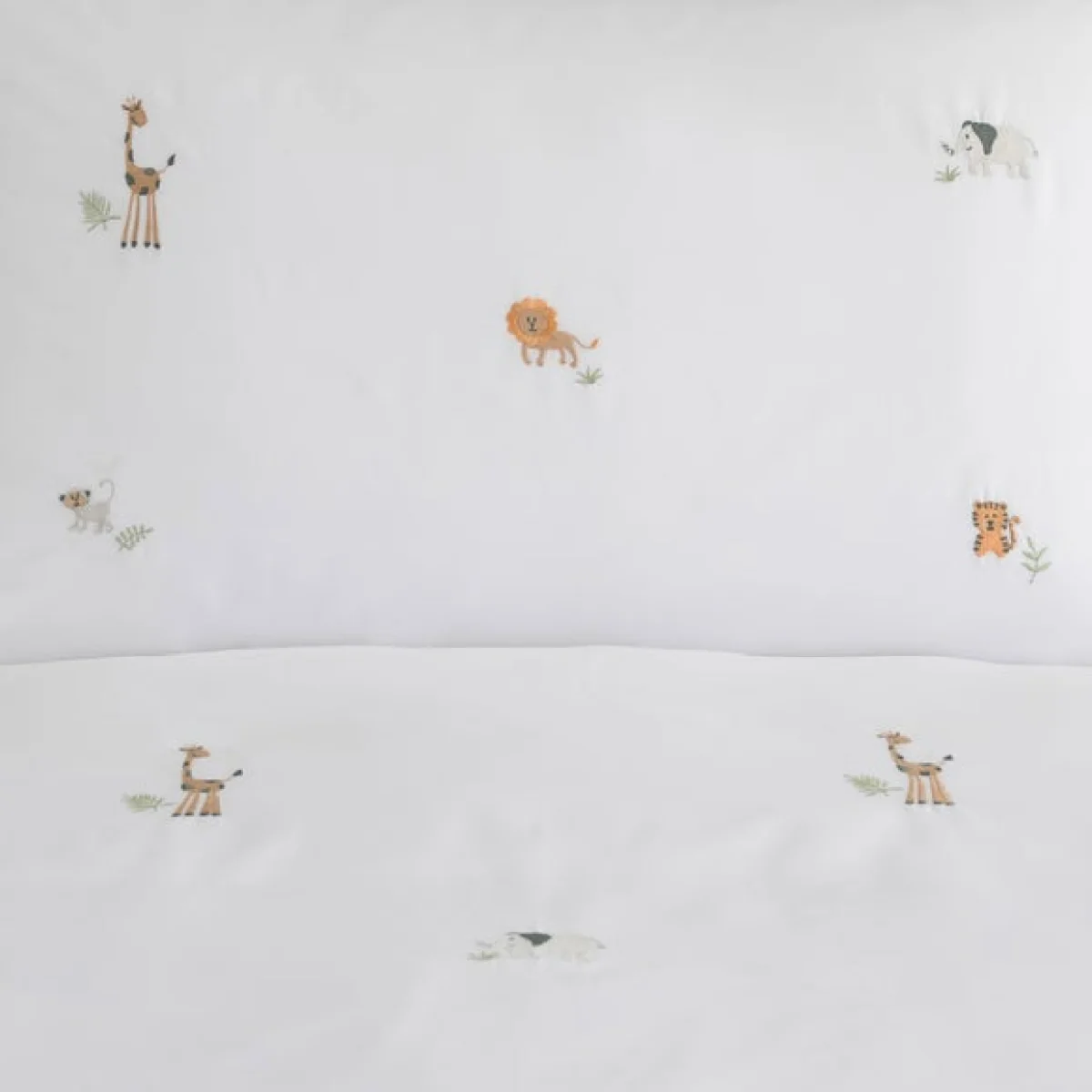Safari Embroidery Quilt Cover and Pillowcase Set – image 5