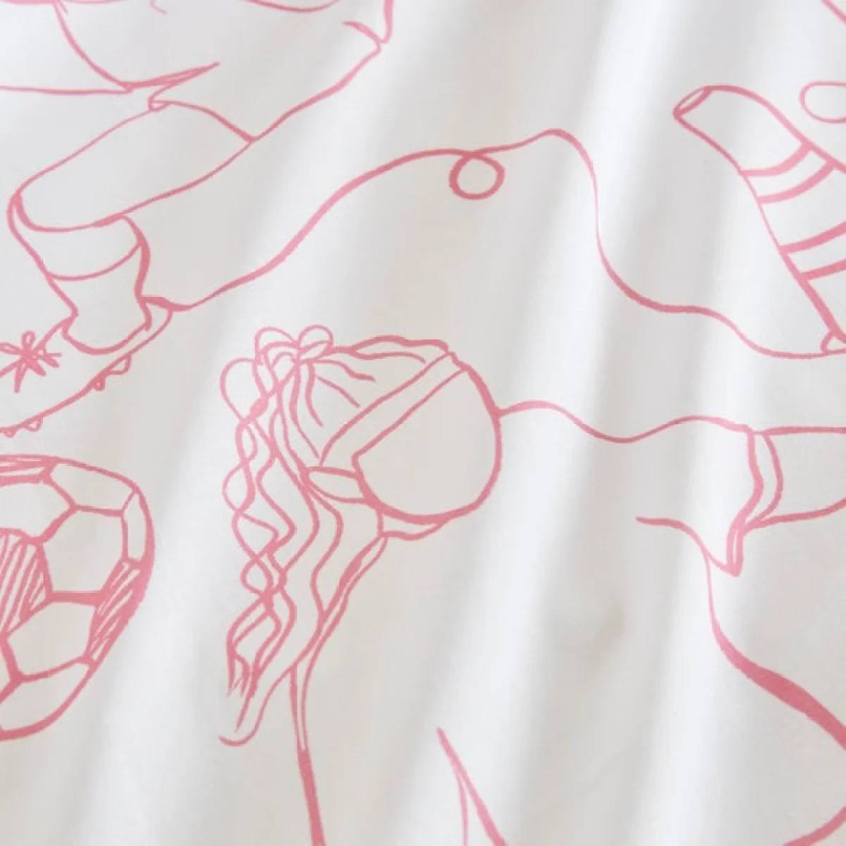 Football Doodles Quilt Cover and Pillowcase Set – image 4