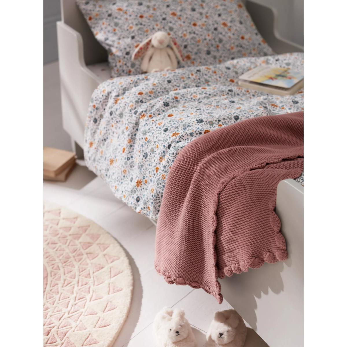 John Lewis Knitted Cotton Blanket, 100 x 80cm – image 2