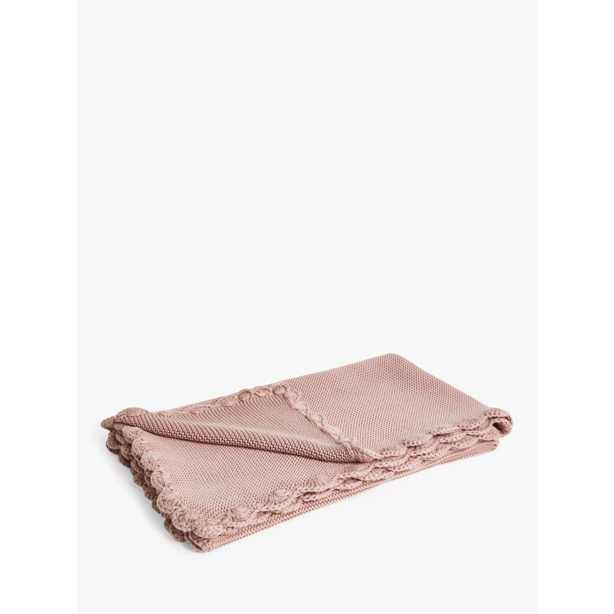 John Lewis Knitted Cotton Blanket, 100 x 80cm – image 4