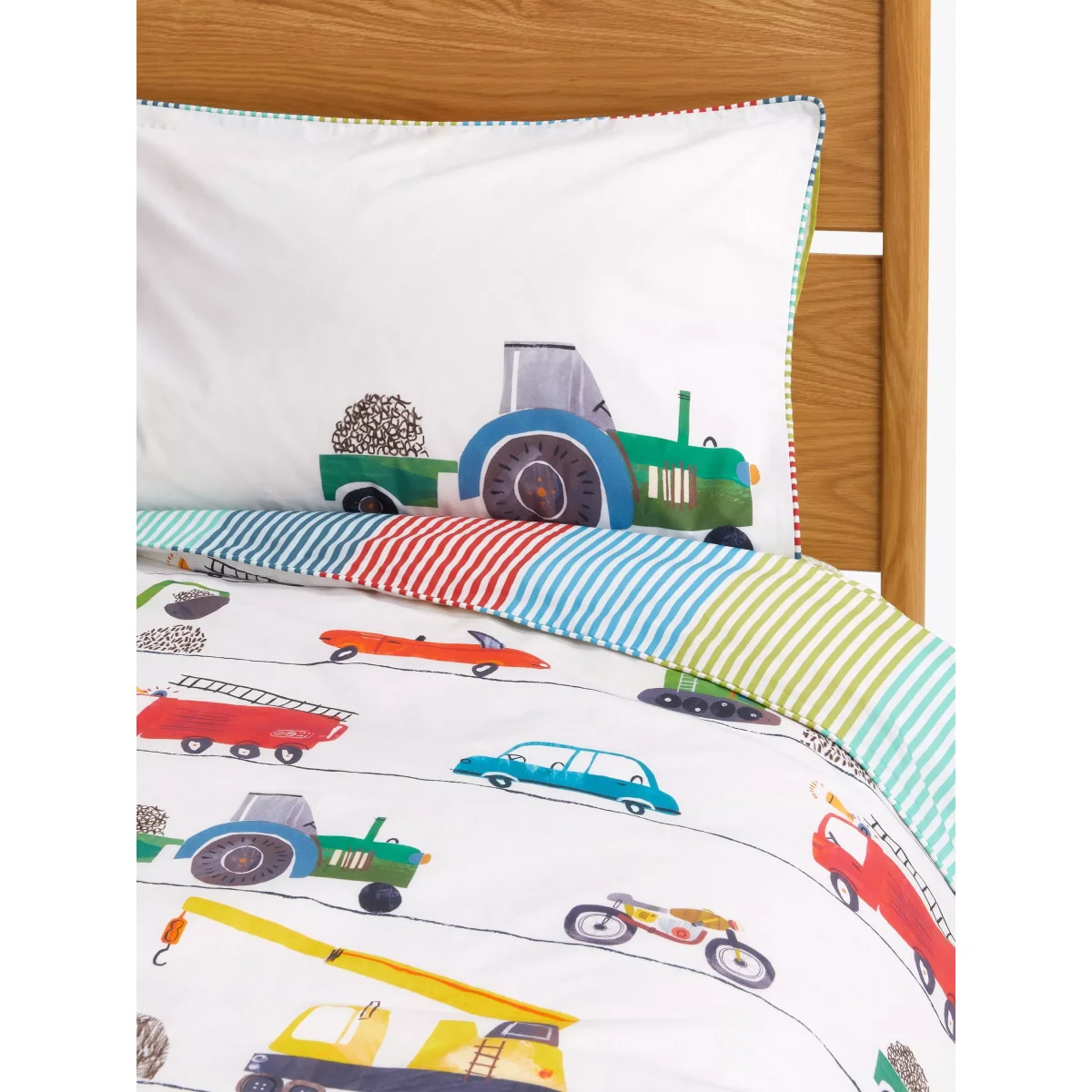 Harlequin Just Keep Trucking Kids' Duvet Cover and Pillowcase Bedding Set – image 2