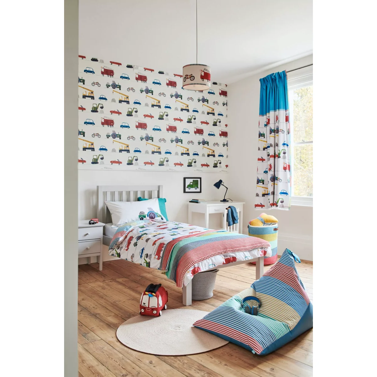 Harlequin Just Keep Trucking Kids' Duvet Cover and Pillowcase Bedding Set – image 4