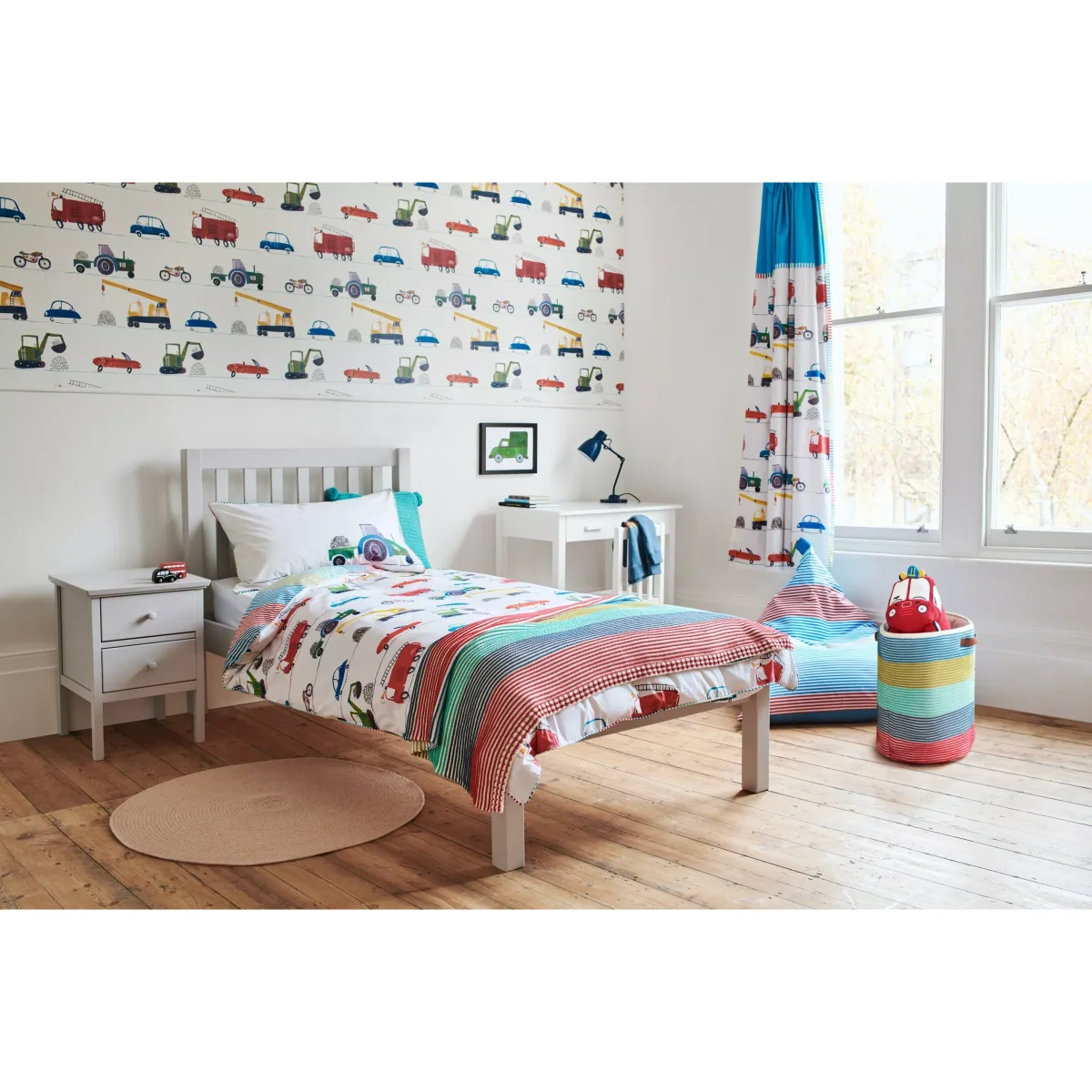 Harlequin Just Keep Trucking Kids' Duvet Cover and Pillowcase Bedding Set – image 5