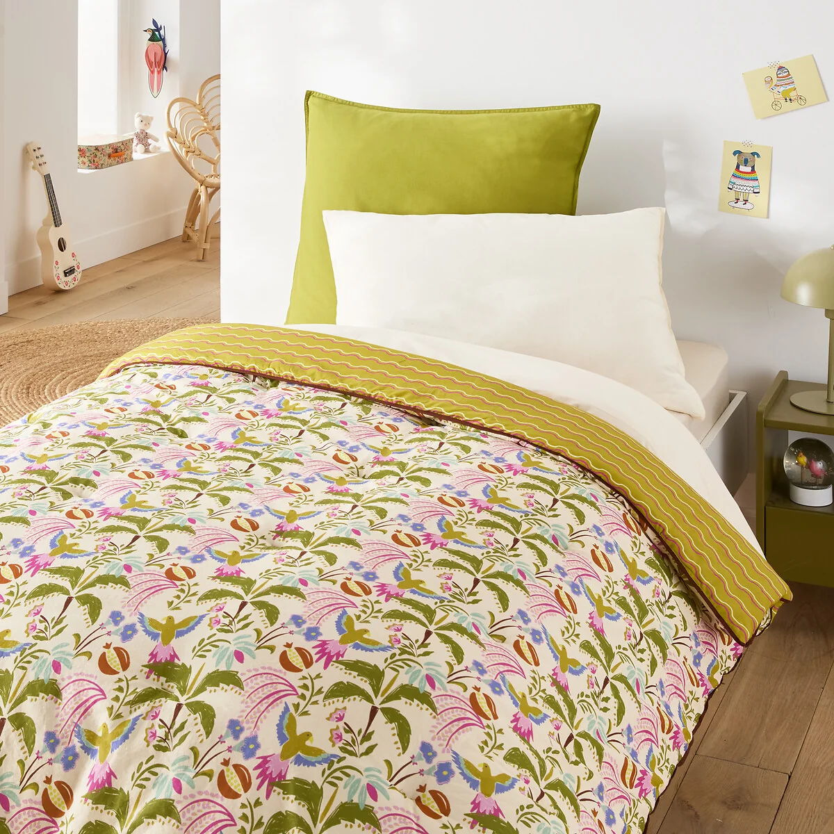 Elya Kids Printed Washed Cotton Padded Quilt