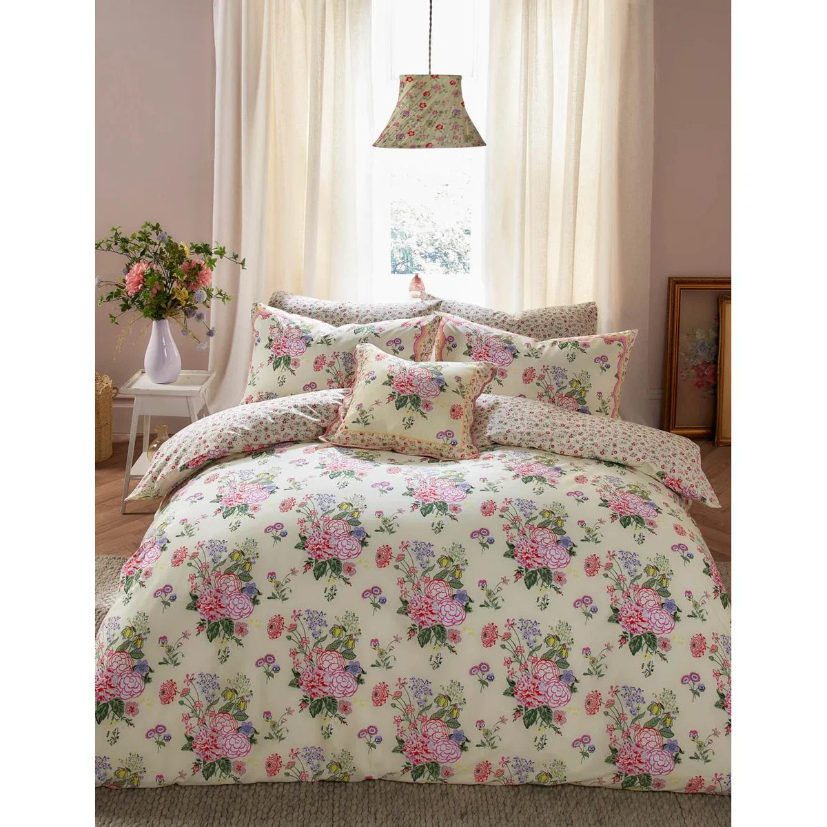 Cath Kidston Pure Cotton Floral Fields Bedding Set - DBL - Lemon, Lemon – image 2