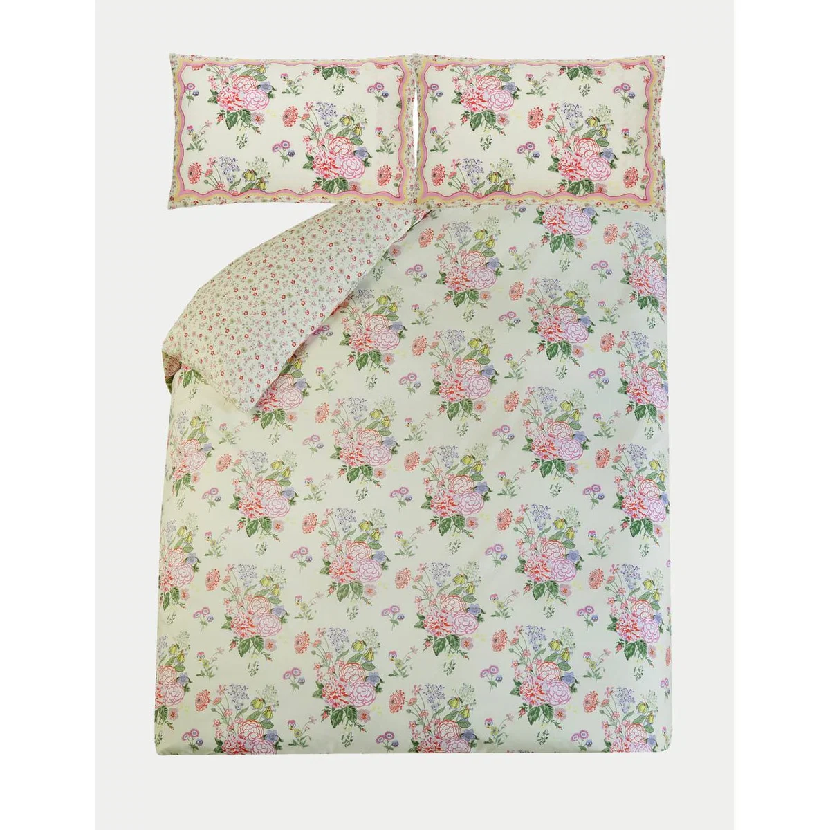 Cath Kidston Pure Cotton Floral Fields Bedding Set - DBL - Lemon, Lemon – image 3