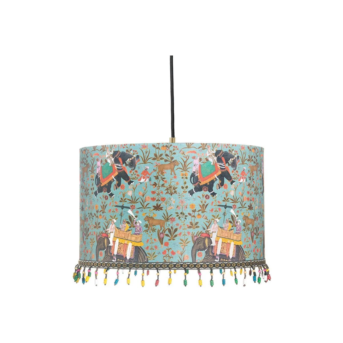 MINDTHEGAP - Hindustan Aquamarine Drum Ceiling Light - Small