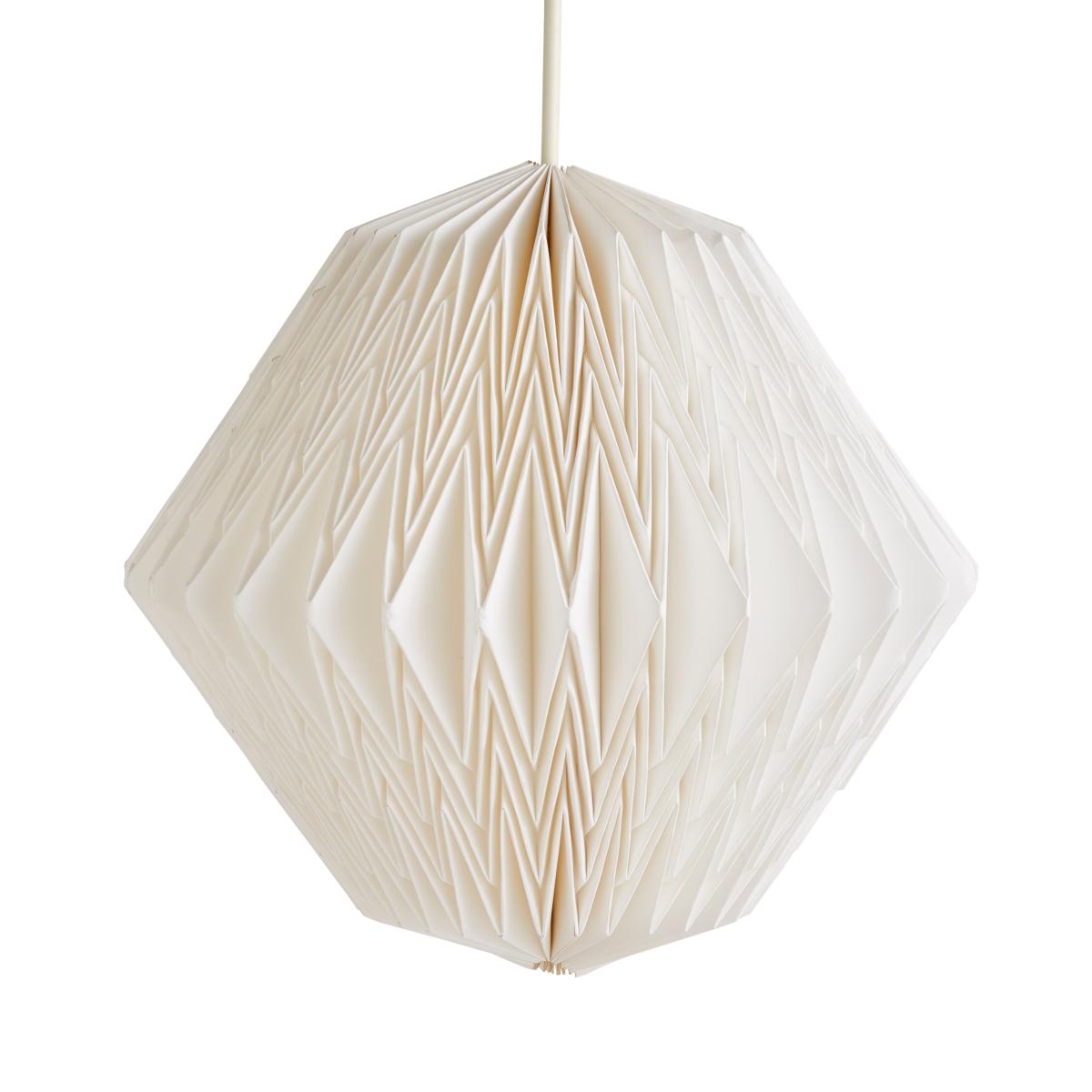 Origami Diamond Pendant 40cm White – image 4
