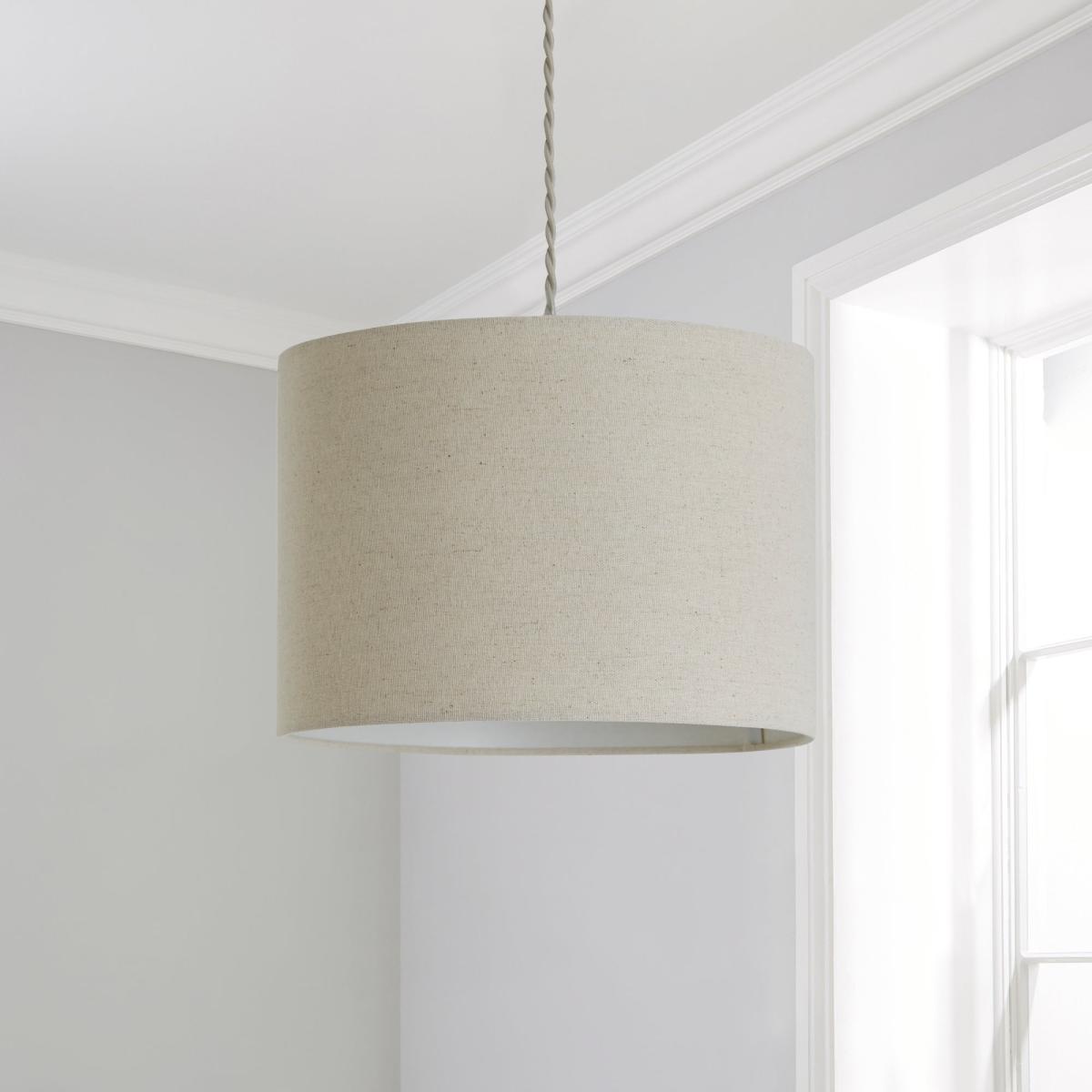 Luna 28cm Drum Shade Natural Beige – image 2