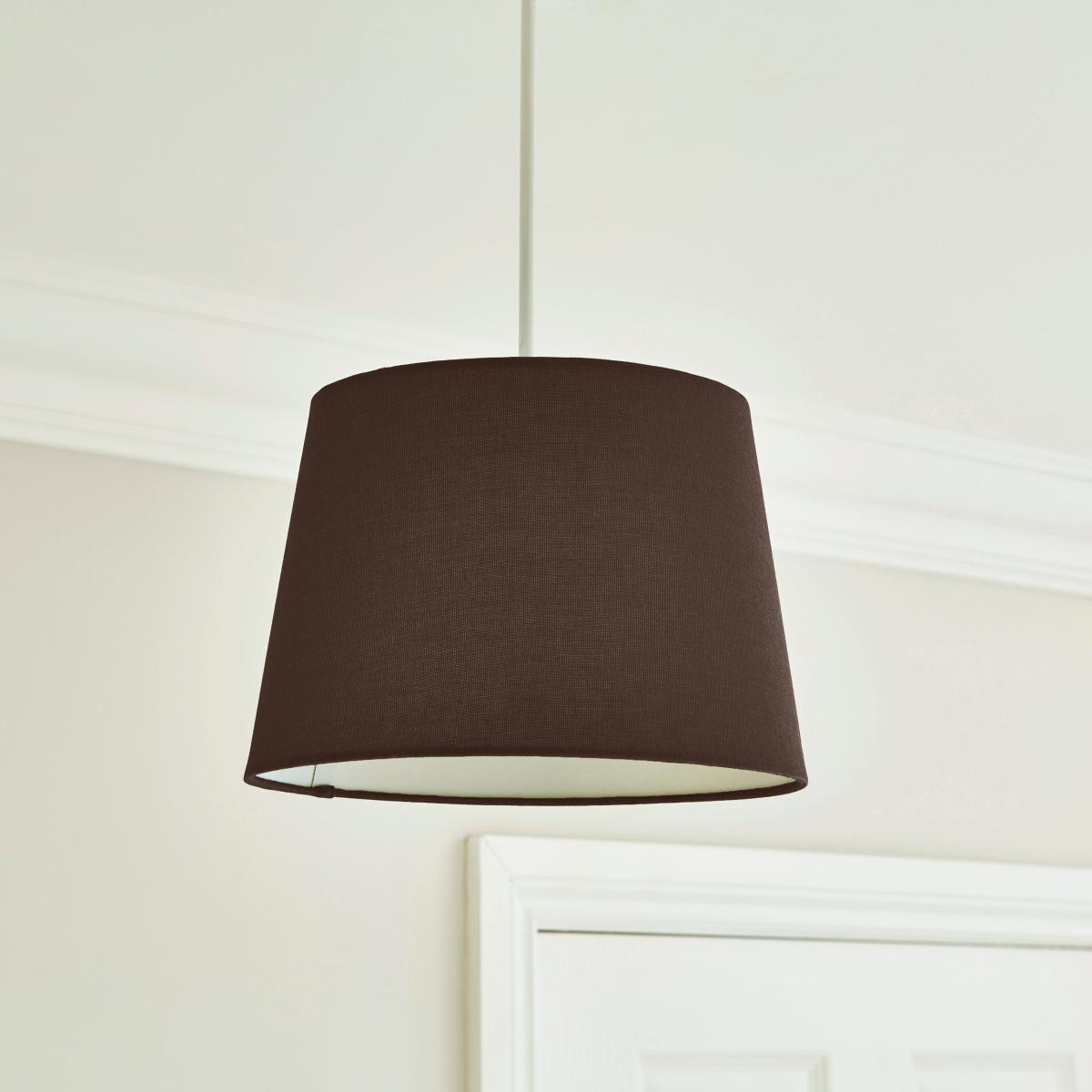 Luna Tapered Lamp Shade Bitter Chocolate (Brown) – image 2