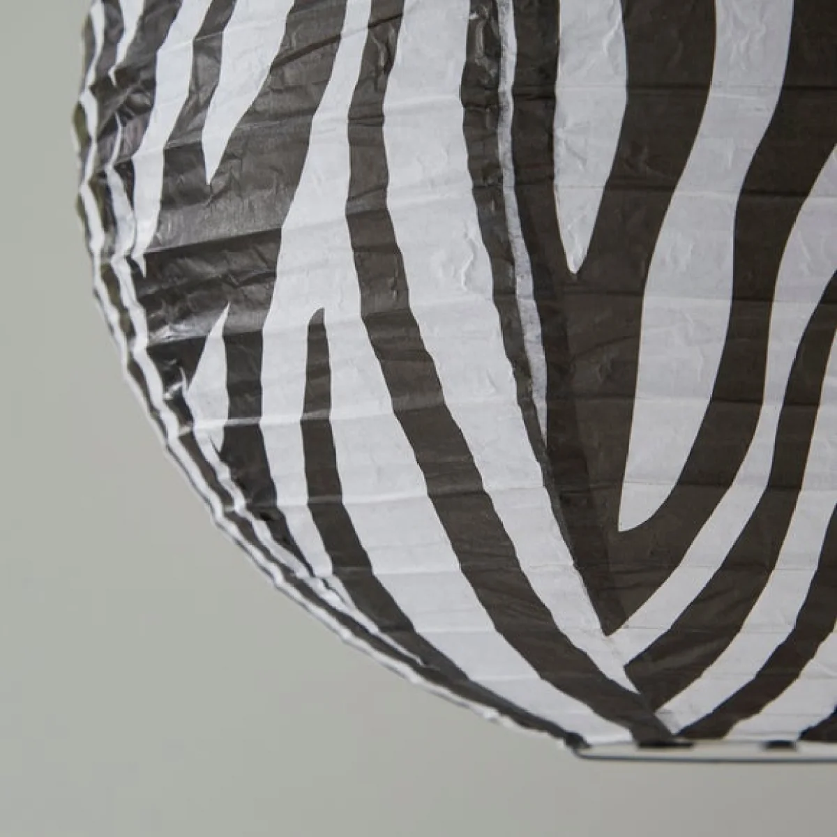Zebra Print Easy Fit Round Pendant Shade – image 3