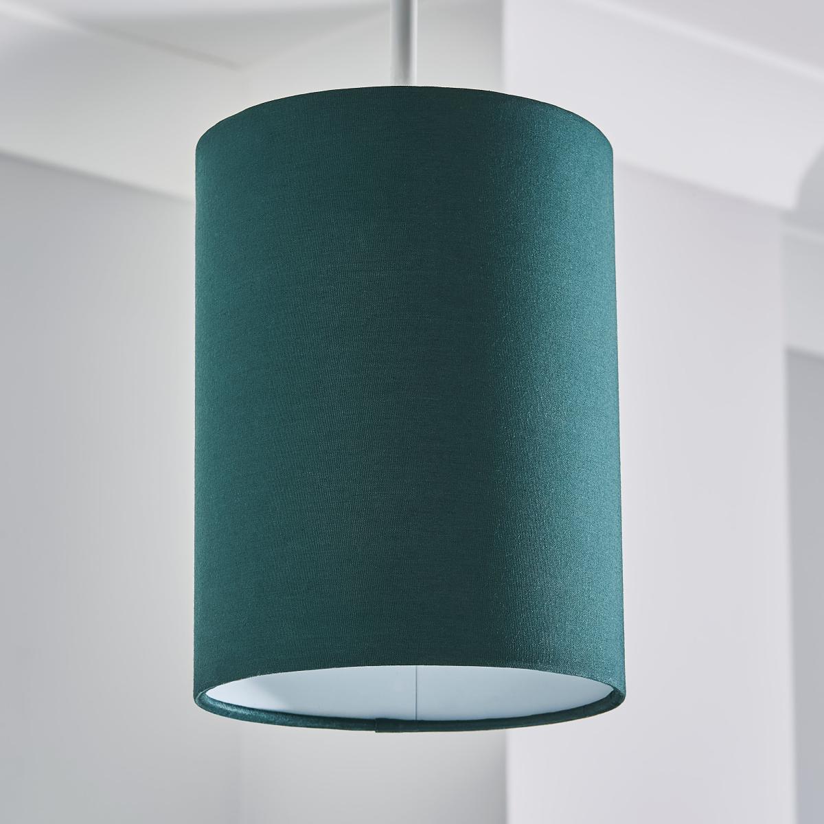 Ava 15cm Cylinder Lamp Shade Green – image 2
