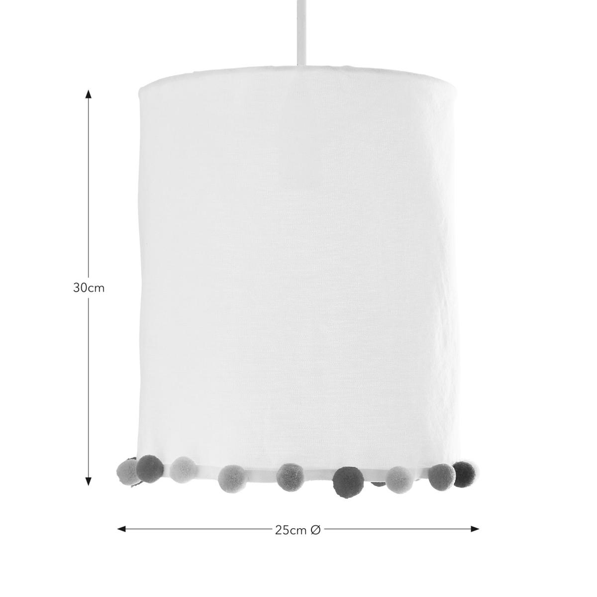 Palani Polyester Pom Pom Light Shade White – image 5
