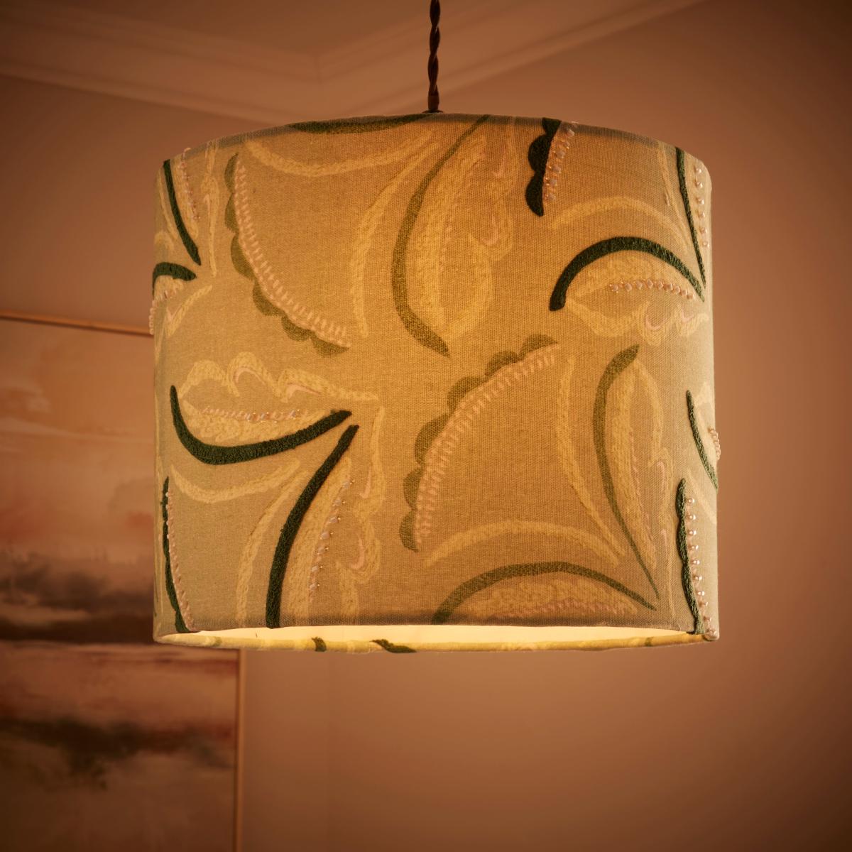 Heart & Soul Green Leaf Drum Shade Sage (Green) – image 2