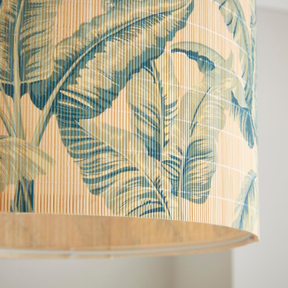 Equatorial Palm Bamboo Drum Lamp Shade MultiColoured – image 3