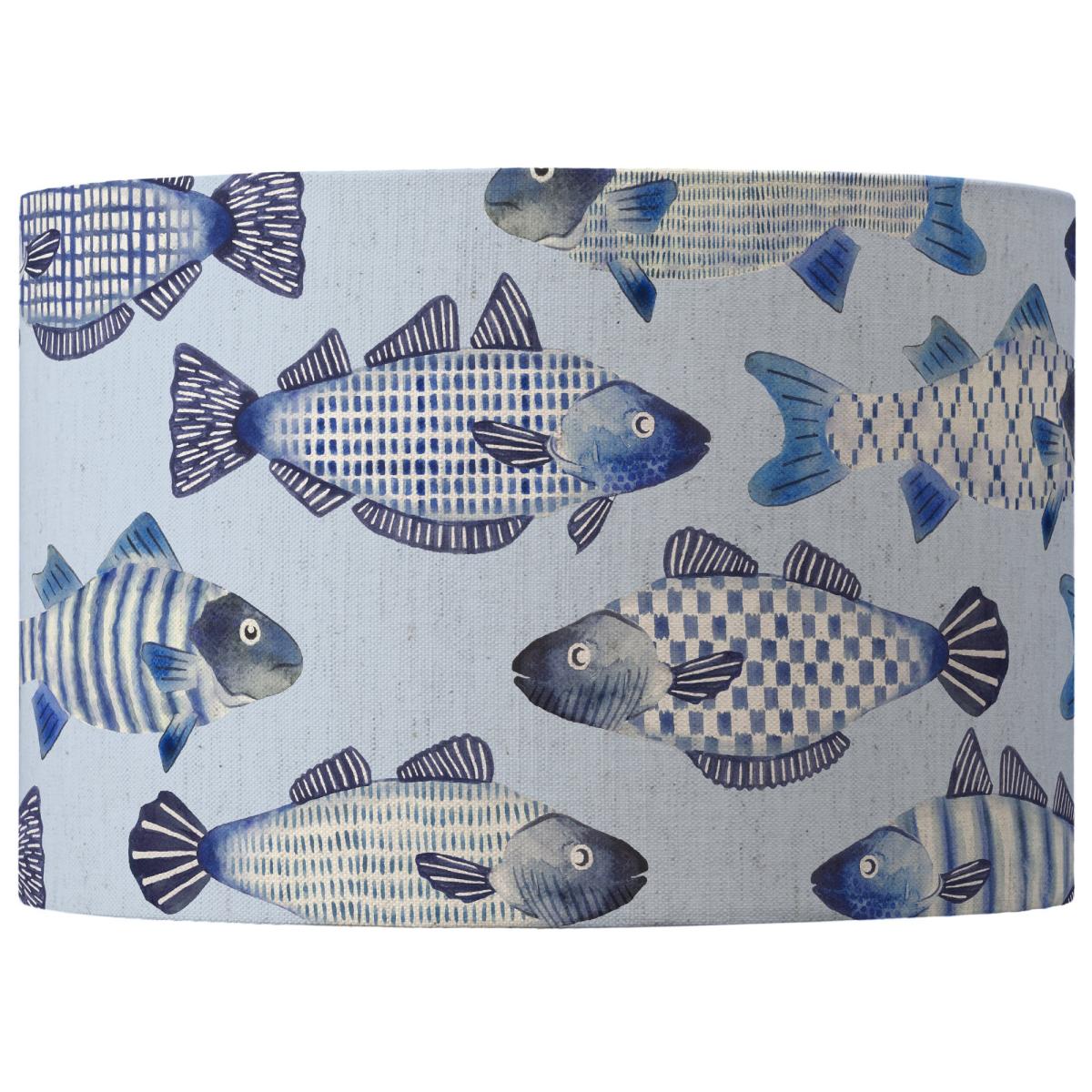 Cove Drum Lamp Shade Cobalt Blue – image 2