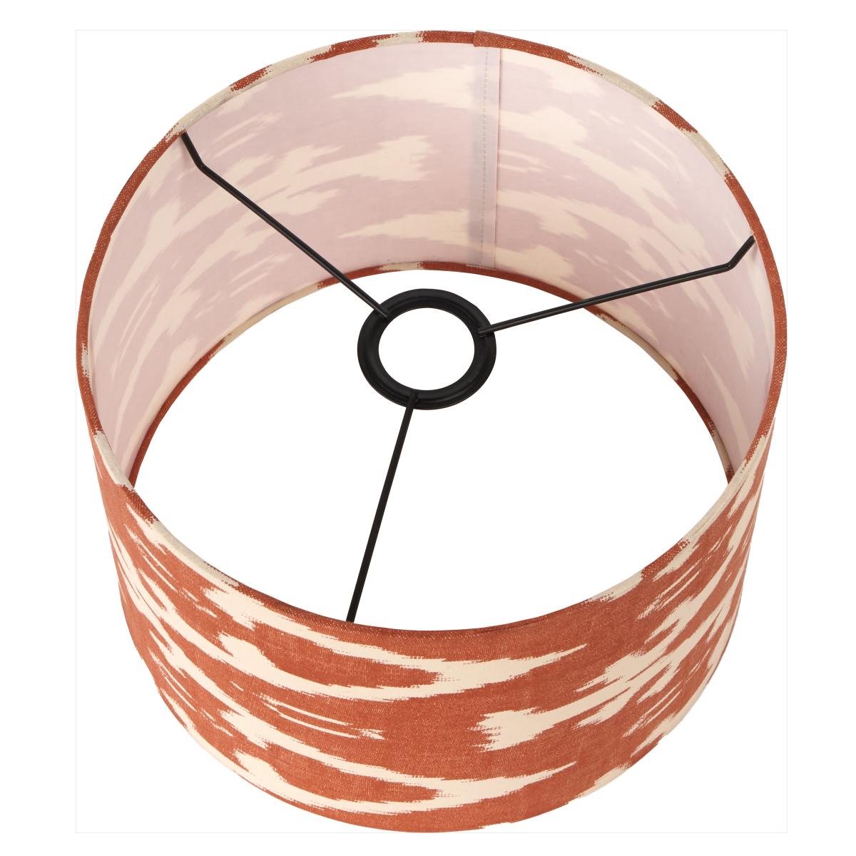 Lars Ikat Patterned Cylinder Shade Cinnamon – image 3