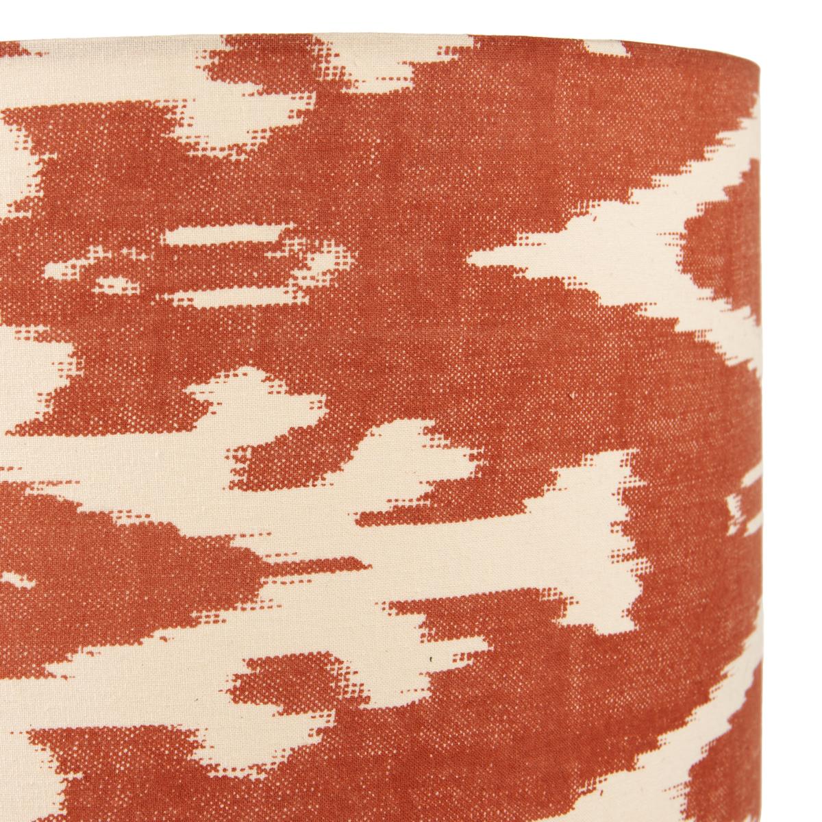 Lars Ikat Patterned Cylinder Shade Cinnamon – image 4