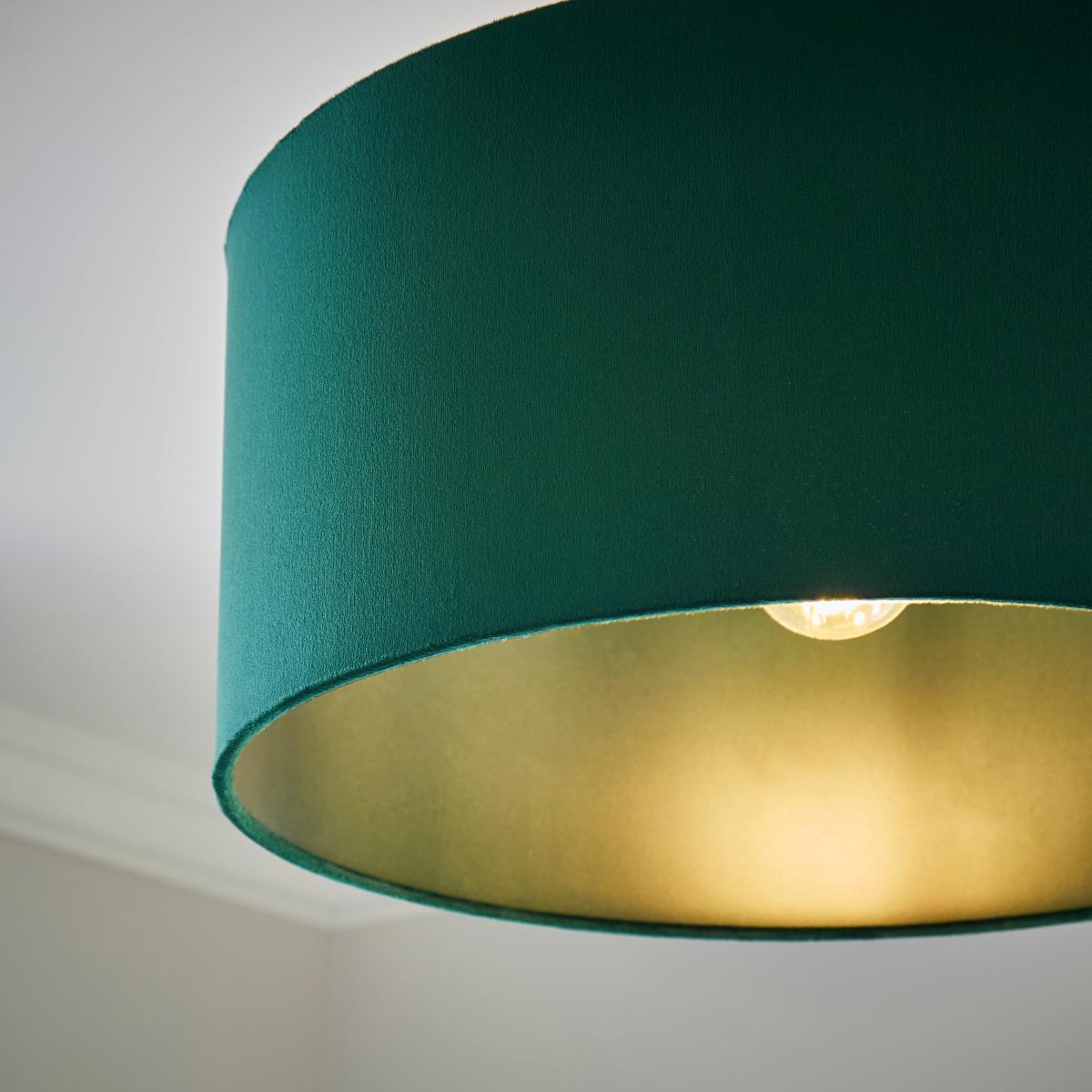 Nesa Shallow Velvet Lamp Shade Bottle (Green) – image 4