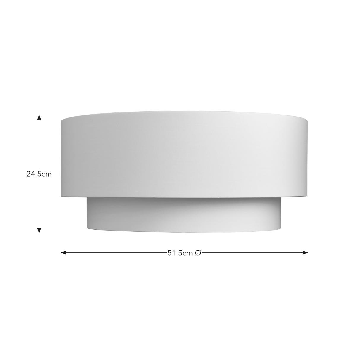 Oro Layered Drum Easy Fit Lamp Shade White – image 4